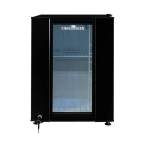 NEVERA CHALLENGER 49LTS MINIBAR PUERTA VIDRIO NEGRO